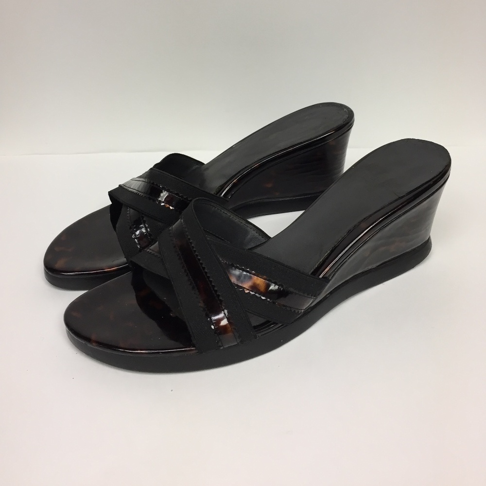 Vintage Tortuga Wedge Slip On Heels